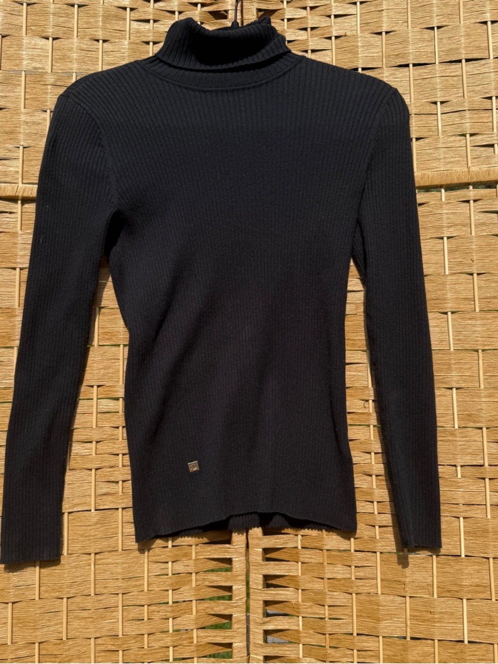 Ralph Lauren Black Ribbed Turtleneck Sweater Women’s Small Petite